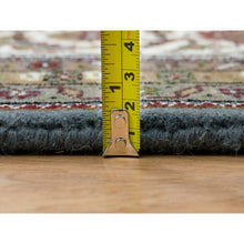 Load image into Gallery viewer, 8&#39;1&quot;x10&#39; Black Coral Gray, 175 Kpsi, Organic Wool, All Over Fish Herati Criss Cross Design, Hand Knotted, Oriental Rug FWR394752