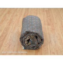 Load image into Gallery viewer, 8&#39;x10&#39;4&quot; Mavericks Blue And Shadow White, Herati Criss Cross All Over Fish Design, Hand Knotted, 175 Kpsi, 100% Wool, Oriental Rug FWR394758