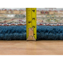 Load image into Gallery viewer, 8&#39;x10&#39;4&quot; Mavericks Blue And Shadow White, Herati Criss Cross All Over Fish Design, Hand Knotted, 175 Kpsi, 100% Wool, Oriental Rug FWR394758
