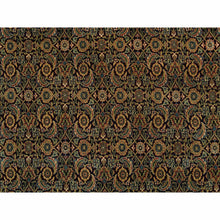 Load image into Gallery viewer, 8&#39;10&quot;x12&#39;6&quot; Frost Black, Dense Weave, 250 Kpsi, Herati With All Over Fish Design, Natural Wool, Hand Knotted, Oriental Rug FWR394764
