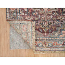 Load image into Gallery viewer, 2&#39;8&quot;x21&#39;10&quot; Cordovan Red, Hand Knotted, Heriz Revival, Extra Soft Wool, Plush And Lush Soft Pile, Xl Runner Oriental Rug FWR394932