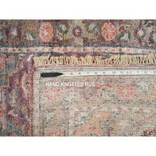 Load image into Gallery viewer, 2&#39;8&quot;x21&#39;10&quot; Cordovan Red, Hand Knotted, Heriz Revival, Extra Soft Wool, Plush And Lush Soft Pile, Xl Runner Oriental Rug FWR394932