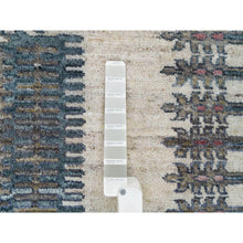 Load image into Gallery viewer, 8&#39;x8&#39; Alabaster Ivory, Thick And Plush, Soft Wool, Reimagined Persian Viss Design, Hand Knotted, Round Oriental Rug FWR394956