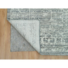 Load image into Gallery viewer, 9&#39;x12&#39; Cloudy Gray, Karajeh Persian Design, 100% Wool, Hand Loomed, Oriental Rug FWR395004