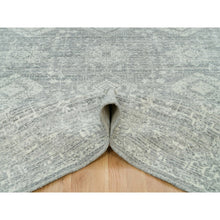 Load image into Gallery viewer, 9&#39;x12&#39; Cloudy Gray, Karajeh Persian Design, 100% Wool, Hand Loomed, Oriental Rug FWR395004
