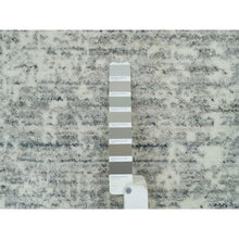 Load image into Gallery viewer, 9&#39;x12&#39; Cloudy Gray, Karajeh Persian Design, 100% Wool, Hand Loomed, Oriental Rug FWR395004