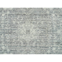 Load image into Gallery viewer, 9&#39;x12&#39; Cloudy Gray, Karajeh Persian Design, 100% Wool, Hand Loomed, Oriental Rug FWR395004