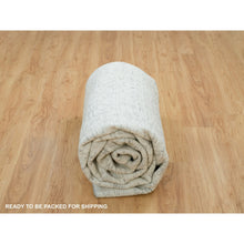 Load image into Gallery viewer, 9&#39;x12&#39; Cloudy Gray, Karajeh Persian Design, 100% Wool, Hand Loomed, Oriental Rug FWR395004