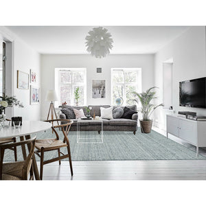 8'10"x12' Porcelain White with Pop of Templeton Gray, Tone on Tone, Pure Wool, Mamluk Design, Hand Loomed, Oriental Rug FWR395010