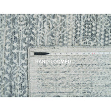 Load image into Gallery viewer, 8&#39;10&quot;x12&#39; Porcelain White With Pop Of Templeton Gray, Tone On Tone, Pure Wool, Mamluk Design, Hand Loomed, Oriental Rug  FWR395010