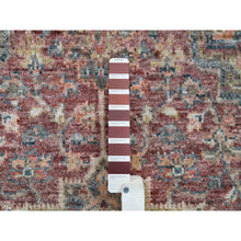 Load image into Gallery viewer, 3&#39;10&quot;x6&#39; Wine Red, Hand Knotted, Heriz Revival, Extra Soft Wool, Plush And Lush Soft Pile, Natural Dyes, Oriental Rug FWR395076