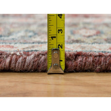 Load image into Gallery viewer, 3&#39;10&quot;x6&#39; Wine Red, Hand Knotted, Heriz Revival, Extra Soft Wool, Plush And Lush Soft Pile, Natural Dyes, Oriental Rug FWR395076