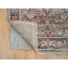 Load image into Gallery viewer, 2&#39;7&quot;x7&#39;10&quot; Tuscan Red With Owl Gray, Natural Dyes, 100% Wool, Heriz Revival, Plush And Lush Pile, Hand Knotted, Runner Oriental Rug FWR395100