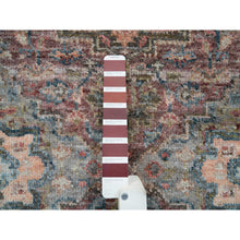 Load image into Gallery viewer, 2&#39;7&quot;x7&#39;10&quot; Tuscan Red With Owl Gray, Natural Dyes, 100% Wool, Heriz Revival, Plush And Lush Pile, Hand Knotted, Runner Oriental Rug FWR395100