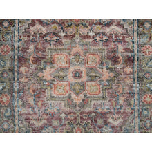Load image into Gallery viewer, 2&#39;7&quot;x7&#39;10&quot; Tuscan Red With Owl Gray, Natural Dyes, 100% Wool, Heriz Revival, Plush And Lush Pile, Hand Knotted, Runner Oriental Rug FWR395100