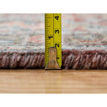 Load image into Gallery viewer, 2&#39;7&quot;x7&#39;10&quot; Tuscan Red With Owl Gray, Natural Dyes, 100% Wool, Heriz Revival, Plush And Lush Pile, Hand Knotted, Runner Oriental Rug FWR395100