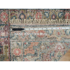 2'x3'10" Crimson Red, Vintage Northwest Persian with Eagle Kazak Design, Cropped Thin, Zero Pile, Sides and Ends Professionally Secured, Hand Knotted, 100% Wool, Fragment, Mat, Oriental Rug FWR5868