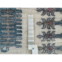 Load image into Gallery viewer, 9&#39;8&quot;x10&#39; Winter White Soft Tones, Thick And Plush Soft Pile,  Hand Knotted, 100% Wool, Reimagined Persian Viss Design, Square Oriental Rug  FWR395142