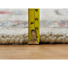 Load image into Gallery viewer, 9&#39;8&quot;x10&#39; Winter White Soft Tones, Thick And Plush Soft Pile,  Hand Knotted, 100% Wool, Reimagined Persian Viss Design, Square Oriental Rug  FWR395142