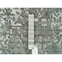 Load image into Gallery viewer, 9&#39;x12&#39;1&quot; Goose Gray, Broken Persian Design, Hand Knotted, Wool And Silk, Oriental Rug  FWR395262