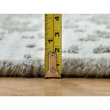 Load image into Gallery viewer, 9&#39;x12&#39;1&quot; Goose Gray, Broken Persian Design, Hand Knotted, Wool And Silk, Oriental Rug  FWR395262