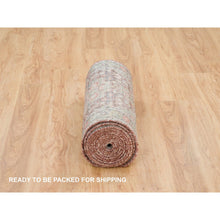 Load image into Gallery viewer, 2&#39;6&quot;x15&#39;8&quot; Sangria Red, Soft and Vibrant Pile, Vegetable Dyes, Pure Wool, Heriz Revival, Hand Knotted, XL Runner Oriental Rug FWR395298