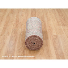 Load image into Gallery viewer, 2&#39;8&quot;X23&#39;10&quot; Sangria Red, Hand Knotted, Pure Wool, Natural Dyes, Heriz Revival, Plush and Lush Soft Pile, XL Runner Oriental Rug FWR395334