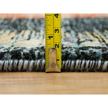 Load image into Gallery viewer, 10&#39;2&quot;x10&#39;2&quot; Metallic Orange, Ghazni Wool, Hand Knotted, Ancient Ottoman Erased Design, Square Oriental Rug FWR395424
