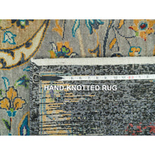 Load image into Gallery viewer, 10&#39;2&quot;x10&#39;2&quot; Metallic Orange, Ghazni Wool, Hand Knotted, Ancient Ottoman Erased Design, Square Oriental Rug FWR395424