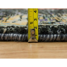 Load image into Gallery viewer, 10&#39;x10&#39; Metallic Orange, Ancient Ottoman Erased Design, Ghazni Wool, Hand Knotted, Round Oriental Rug FWR395544
