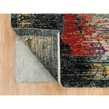 Load image into Gallery viewer, 12&#39;1&quot;x12&#39;1&quot; Metallic Orange, Ghazni Wool, Hand Knotted, Ancient Ottoman Erased Design, Square Oriental Rug FWR395556