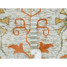 Load image into Gallery viewer, 12&#39;1&quot;x15&#39;4&quot; Taupe, Directional Vase All Over Design, Silk with Textured Wool, Hand Knotted, Oversized Oriental Rug FWR395616