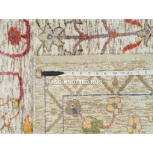 Load image into Gallery viewer, 12&#39;1&quot;x15&#39;4&quot; Taupe, Directional Vase All Over Design, Silk with Textured Wool, Hand Knotted, Oversized Oriental Rug FWR395616