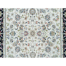 Load image into Gallery viewer, 5&#39;x7&#39; Powder White, Nain With All Over Flower Design, 250 Kpsi, Soft Wool, Hand Knotted, Oriental Rug FWR395832