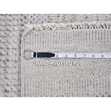 Load image into Gallery viewer, 7&#39;8&quot;x10&#39;3&quot; Silver Grass Design Wool And Silk Hand Knotted Oriental Rug FWR396342