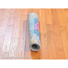 Load image into Gallery viewer, 2&#39;1&quot;x3&#39; Colorful Sari Silk with Textured Wool Oushak Influence Hand Knotted Mat Oriental Rug FWR396876