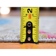 Load image into Gallery viewer, 2&#39;1&quot;x3&#39; Colorful Sari Silk With Textured Wool Oushak Influence Hand Knotted Mat Oriental Rug FWR396876