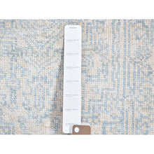 Load image into Gallery viewer, 2&#39;1&quot;x3&#39;1&quot; Ivory Wash Out Wool And Pure Silk Persian Heriz Design Hand Knotted Oriental Rug Sh666148