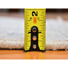 Load image into Gallery viewer, 2&#39;1&quot;x3&#39;1&quot; Ivory Wash Out Wool And Pure Silk Persian Heriz Design Hand Knotted Oriental Rug Sh666148