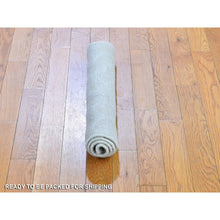 Load image into Gallery viewer, 2&#39;x2&#39;10&quot; Ivory Hi-low Modern Textured Wool Mat Hand Knotted Oriental Rug FWR396954