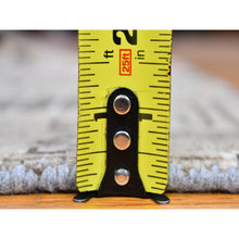 Load image into Gallery viewer, 2&#39;1&quot;x2&#39;2&quot; Gray Khotan Design Sampler 100% Wool Tribal Design Hand Knotted Oriental Rug FWR396996