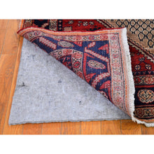 Load image into Gallery viewer, 5&#39;2&quot;x8&#39;8&quot; Camel Hair Organic Wool Vintage Persian Open Field Design Hand Knotted Oriental Rug FWR397944
