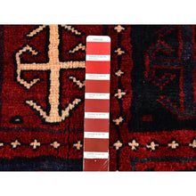 Load image into Gallery viewer, 5&#39;8&quot;x8&#39;6&quot; Box Design Vintage Persian Hamadan Red Natural Wool Hand Knotted Oriental Rug FWR398046