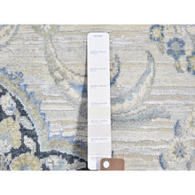 Load image into Gallery viewer, 6&#39;x9&#39;2&quot; Ivory Silk With Textured Wool Tree Of Life Meditation Design Hand Knotted Oriental Rug FWR398130