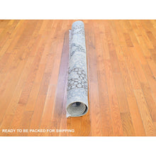 Load image into Gallery viewer, 6&#39;x9&#39;2&quot; Ivory Silk With Textured Wool Tree Of Life Meditation Design Hand Knotted Oriental Rug FWR398130