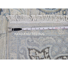 Load image into Gallery viewer, 6&#39;x9&#39;2&quot; Ivory Silk With Textured Wool Tree Of Life Meditation Design Hand Knotted Oriental Rug FWR398130