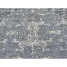 Load image into Gallery viewer, 12&#39;x15&#39;1&quot; Oversized Gray Wool And Pure Silk Jewellery Design Hand Knotted Oriental Rug FWR398184