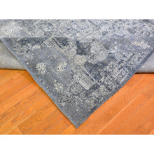 Load image into Gallery viewer, 12&#39;x15&#39;1&quot; Oversized Gray Wool And Pure Silk Jewellery Design Hand Knotted Oriental Rug FWR398184