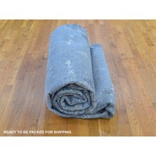 Load image into Gallery viewer, 12&#39;x15&#39;1&quot; Oversized Gray Wool And Pure Silk Jewellery Design Hand Knotted Oriental Rug FWR398184
