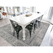 Load image into Gallery viewer, 7&#39;10&quot;x9&#39;9&quot; Gray Fine Jacquard Hand Loomed Erased Design Wool And Silk Oriental Rug FWR398628